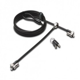 Kensington Twin MicroSaver 2.0 cavo di sicurezza Carbonio, Argento (K65099L)