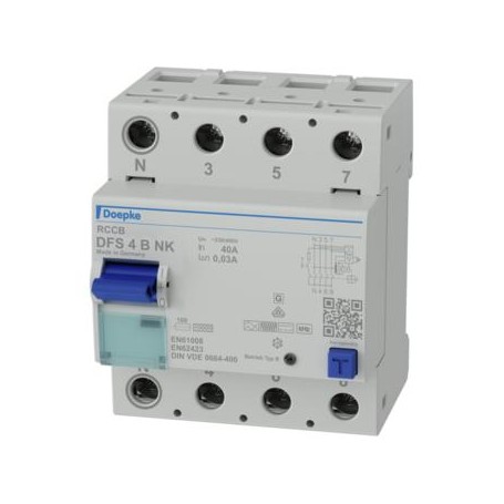 Doepke DFS 4 040-4/0,03-B NK interruttore automatico Dispositivo a corrente residua B-type (09134995)