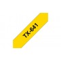 Brother TX-641 nastro per etichettatrice Nero su giallo (TX 641)