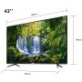 TV LED 43" TCL 4K 43P611 SMART TV EUROPA BLACK (43P611_PROMO)