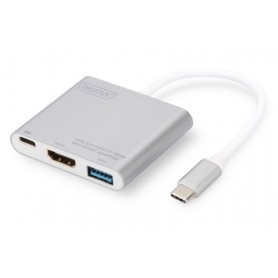 Digitus DA-70838-1 adattatore grafico USB 4096 x 3072 Pixel Grigio, Bianco (DA-70838-1)