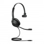 Jabra Evolve2 30, UC Mono Auricolare Cablato A Padiglione Ufficio USB tipo-C Nero (23089-889-879)