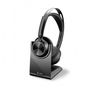 POLY Voyager Focus 2 UC Auricolare Con cavo e senza cavo A Padiglione Ufficio USB tipo-C Bluetooth Base di ricarica  (214433-01)