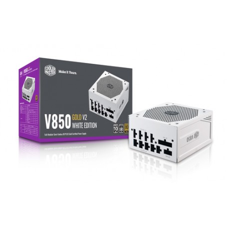 Cooler Master V850 Gold-V2 White Edition alimentatore per computer 850 W 24-pin ATX ATX Bianco (MPY-850V-AGBAG-EU)
