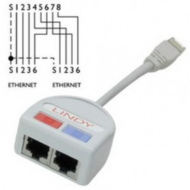 Lindy UTP Port Doubler cavo di rete Grigio (34002)
