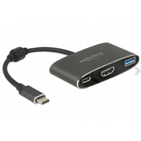DeLOCK 62991 adattatore grafico USB 3840 x 2160 Pixel Grigio (62991)