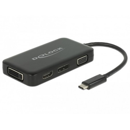 DeLOCK 63929 hub di interfaccia USB 2.0 Type-C Nero (63929)
