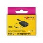 DeLOCK 63940 cavo e adattatore video 0,03 m USB tipo-C DisplayPort Nero (63940)