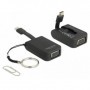 DeLOCK 63941 cavo e adattatore video 0,03 m USB tipo-C VGA (D-Sub) Nero (63941)