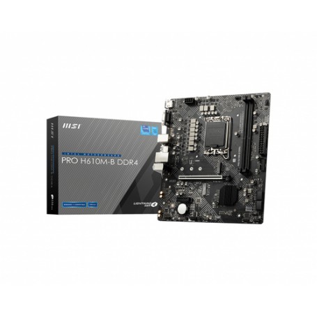 MSI MB PRO H610M-B DDR4 Intel H610 LGA 1700 micro ATX (H610M-B DDR4)