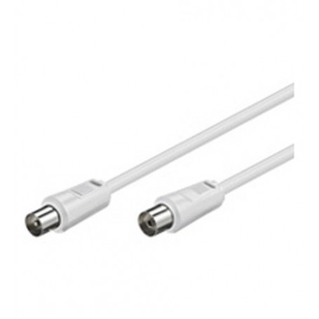 Goobay Coaxial cable, 10m cavo coassiale Bianco (11514)