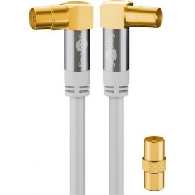 Wentronic 70420 cavo coassiale 3 m Bianco (70420)