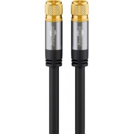 Wentronic 70661 cavo coassiale 1 m F Nero (70661)