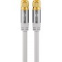 Wentronic 70598 cavo coassiale 1 m F Bianco (70598)