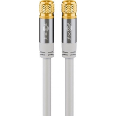 Wentronic 70653 cavo coassiale 10 m F Bianco (70653)