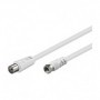 Goobay AKFC 500 5.0m cavo coassiale 5 m SAT Bianco (11831)