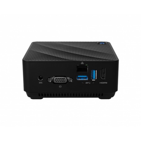 MSI CUBI N JSL-001BEU barebone per PC/stazione di lavoro PC con dimensioni 0,45 l Nero Intel SoC N6000 1,1 GHz (936-B0A111-001)