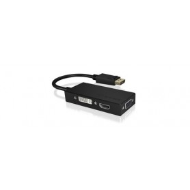 ICY BOX IB-AC1031 DisplayPort DVI-D + VGA (D-Sub) + HDMI Nero (60233)