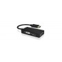 ICY BOX IB-AC1031 DisplayPort DVI-D + VGA (D-Sub) + HDMI Nero (60233)