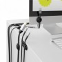 Goobay 70683 organizer per cavi Scrivania/Parete Clip per cavo Nero 5 pz (70683)