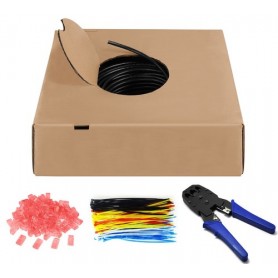 Goobay 55440 cavo di rete Nero 100 m Cat6 U/UTP (UTP) (55440)