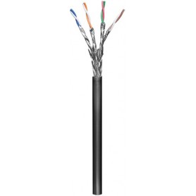 Goobay 57197 cavo di rete Nero 100 m Cat6 S/FTP (S-STP) (57197)