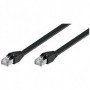 Goobay CAT6 U/UTP Flat 1m cavo di rete Nero U/UTP (UTP) (95380)