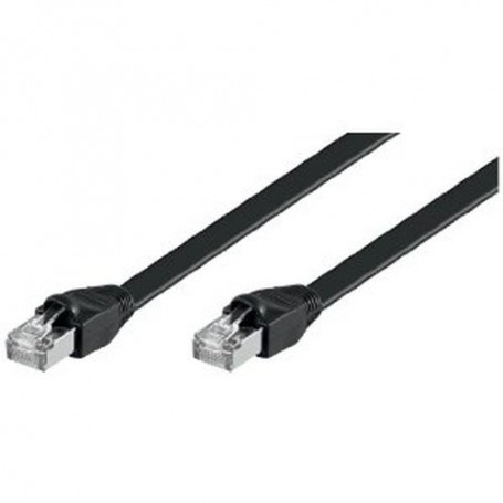 Goobay CAT6 U/UTP Flat 3m cavo di rete Nero U/UTP (UTP) (95386)