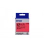 Epson Nastro fondo Pastello Rosso per testo Nero 12/9 LK-4RBP (C53S654007)