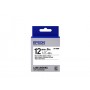 Epson Nastro fondo Standard Bianco per testo Nero 12/9 LK-4WBN (C53S654021)