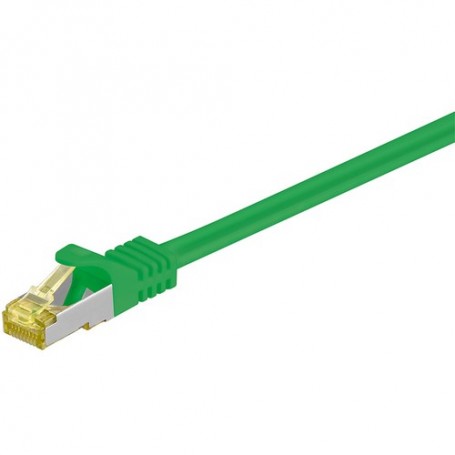Goobay RJ-45 CAT7 0.25m cavo di rete Verde 0,25 m S/FTP (S-STP) (91568)