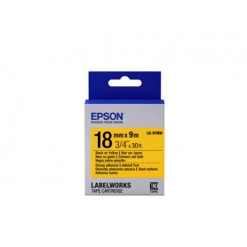 Epson Nastro fondo Pastello Giallo per testo Nero, altamente adesivo 18/9 LK-5YBW (C53S655010)