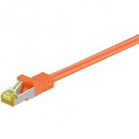 Goobay RJ-45 CAT7 10m cavo di rete Arancione S/FTP (S-STP) (91642)