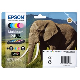 Epson Elephant Multipack 6-colours 24XL Claria Photo HD Ink (C13T24384011)