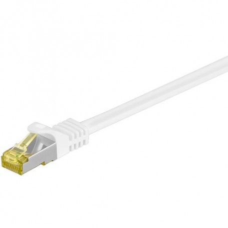 Goobay RJ-45 CAT7 5m cavo di rete Bianco S/FTP (S-STP) (91095)