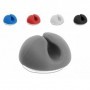 DeLOCK 18294 organizer per cavi Scrivania/Parete Supporto per cavo Nero, Blu, Grigio, Rosso, Bianco 10 pz (18294)