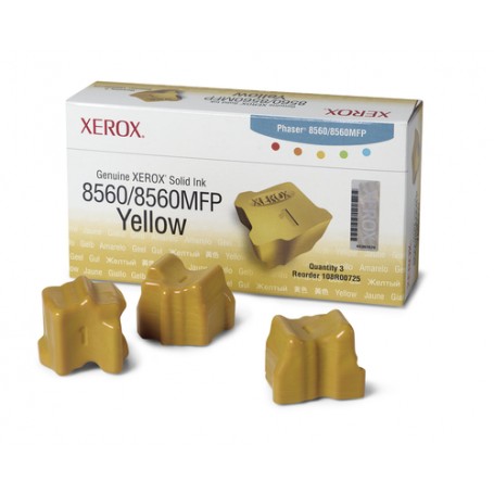 Xerox Inchiostro solido in barrette Giallo da 3.400 pagine per Phaser 8560 / 8560MFP (108R00725)
