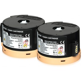 Epson Double Toner Cartridge Pack 2 x 2.5k (C13S050710)