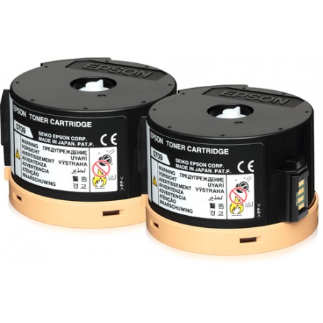 Epson Double Toner Cartridge Pack 2 x 2.5k (C13S050710)