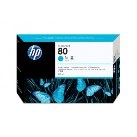 HP Cartuccia inchiostro ciano 80, 350 ml (C4846A)