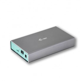 i-tec C31MYSAFE35 contenitore di unità di archiviazione Box esterno HDD Alluminio, Turchese 3.5" (C31MYSAFE35)