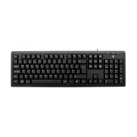 V7 Tastiera con cavo USB e adattatore PS2 - UK (KU200UK)