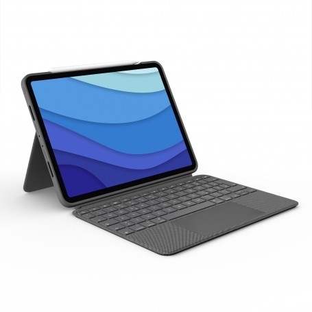 Logitech Combo Touch Grigio Smart Connector QWERTY US International (920-010255)