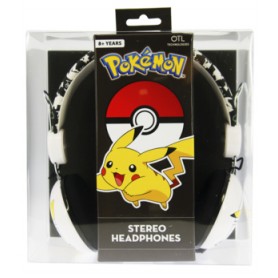 OTL Technologies Pokémon Japanese Cablato Cuffie A Padiglione MUSICA Nero, Bianco, Giallo (PK0603)