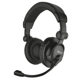 Trust Como Auricolare Cablato A Padiglione Musica e Chiamate Nero (21658)