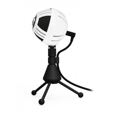 Arozzi Sfera Nero, Bianco Microfono da tavolo (SFERA-WHITE)