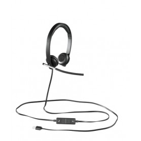 Logitech H650E Cuffia Padiglione auricolare Nero, Argento (981-000519)