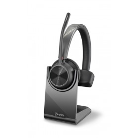 POLY Voyager 4310 UC Auricolare Wireless A Padiglione Ufficio USB tipo-C Bluetooth Base di ricarica Nero (218474-01)