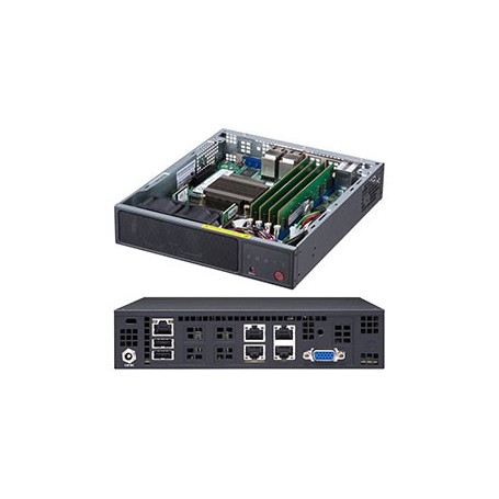 Supermicro SuperServer E200-9A Intel SoC BGA 1310 Rack (1U) Nero (SYS-E200-9A)