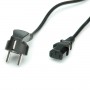 ROLINE 1.8m IEC320 C13 - CEE 7/7 Nero 1,8 m Accoppiatore C13 CEE7/7 (RO19.08.1018)